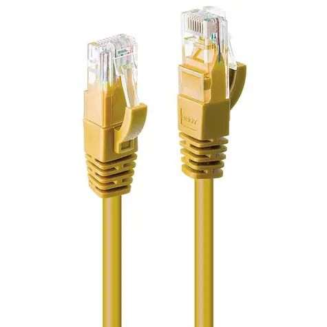 Lindy Cat.6 U/UTP žlutý / Síťový kabel / 10 m / RJ-45