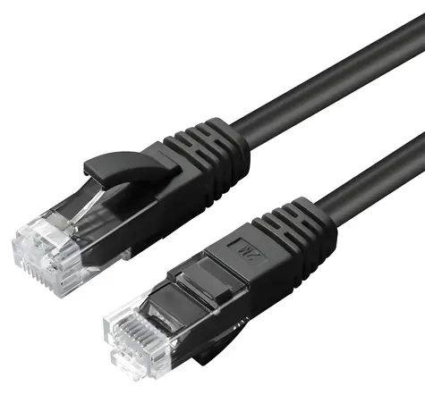 MicroConnect CAT6A U/UTP 20m černá / LSZH