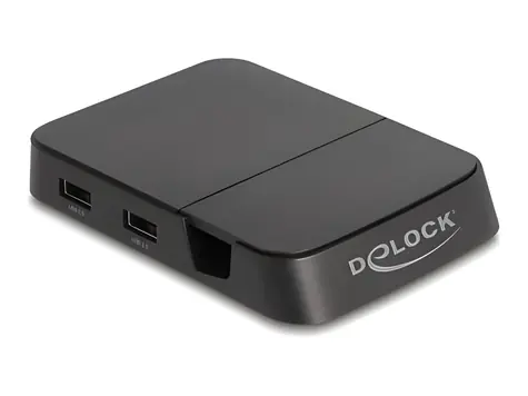 Delock USB Type-C 4K černá / Dokovací stanice / HDMI / USB Hub / čtečka SD karet / USB PD 15W