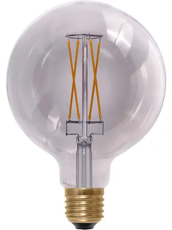 SEGULA LED Globe 125 Smokey šedá / E27 / Žárovka / 5W / 220lm / 1900K / stmívatelné