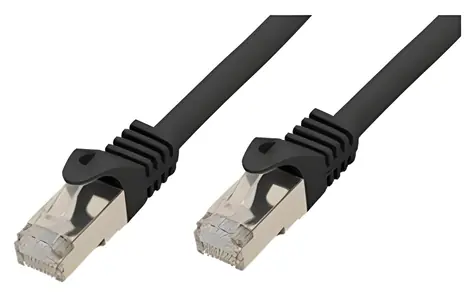 Shiverpeaks Cat7 S/FTP 20 m černá / Patch kabel / RJ-45 – RJ-45 / 600 MHz / AWG 26/7 / LSZH
