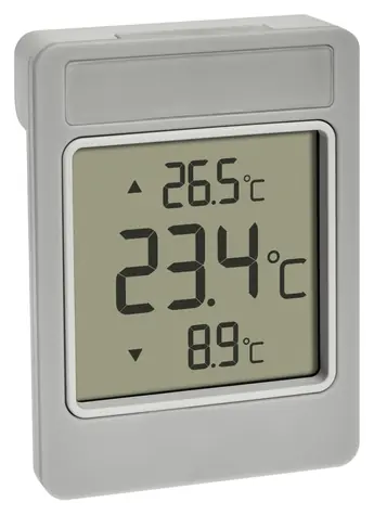 TFA 30.1067.15 WINDOO / Venkovní digitální teploměr / -25 až +70 °C / montáž bez vrtání / napájení AAA