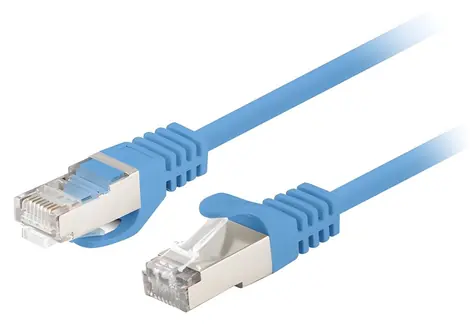 Lanberg FTP CAT6 1.5m modrá 10-pack / Patch kabel / RJ45-RJ45 / Fluke Passed