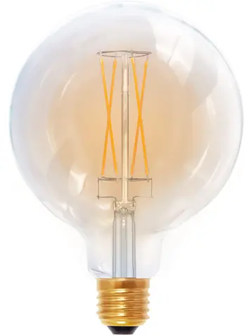 SEGULA LED Globe 125 zlatá / E27 / Žárovka / 5W / 340lm / 1900K / stmívatelné