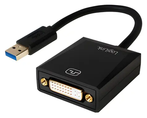 LogiLink USB 3.0 - DVI černá / Adaptér / 1920×1080