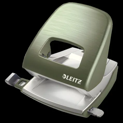 LEITZ Stolní děrovačka NeXXt STYLE 5006 zelenkavá / kov / až 30 listů / A4, A5, A6 / 10 let záruka