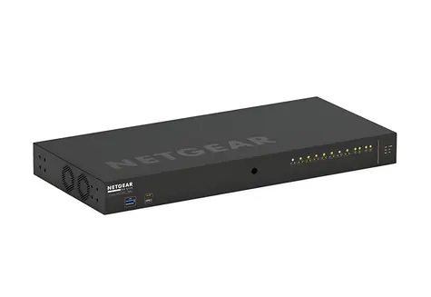 Netgear M4250-10G2F-POE+ / Spravovaný switch / 10x Gigabit PoE+ / 2x SFP / PoE 125 W