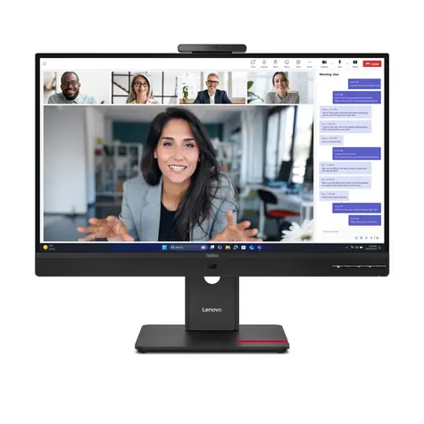 23.8" Lenovo ThinkVision T24-4v černá / Monitor / IPS / 1920x1080 / 120Hz / 6ms / 250cd-m2 / HDMI+DP+VGA / Webcam 5MP