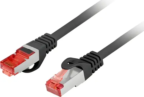 Lanberg CAT6 S/FTP 2m černá / Patch kabel / RJ45-RJ45 / LSZH / 250 MHz