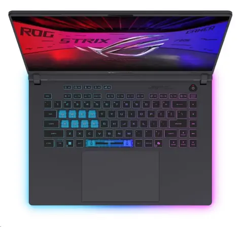 Asus ROG Strix G16 šedá / Herní notebook / 16" WQXGA / Intel Core Ultra 9 275HX 2.7GHz / 32GB / 1TB SSD