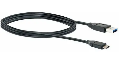 Schwaiger USB-C - USB-A 3.0 černý / Datový kabel / USB 3.2 Gen 1 / 5 Gbit/s / 1 m