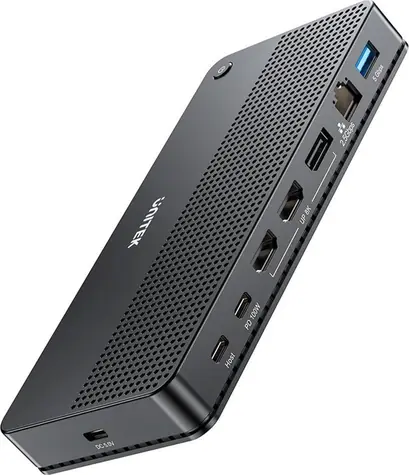 Unitek D1104A 13v1 / Dokovací stanice / MST / HDMI + DisplayPort / 8K / PD 100W