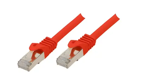 Shiverpeaks CAT7 S/FTP Patch Cord 50m červená / Patch kabel / RJ-45 / LSZH / 600 MHz
