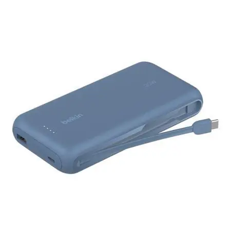 Belkin BOOST CHARGE 20000mAh + kabel modrá / PowerBanka / integrovaný USB-C kabel / 30W PD