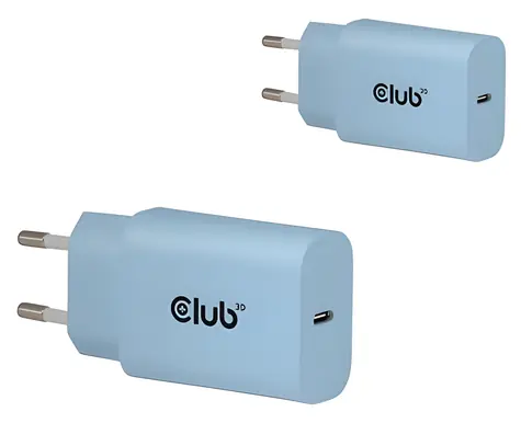 Club 3D CAC-3020 modrá / Nabíječka USB-C / 2-pack / 30W / Power Delivery
