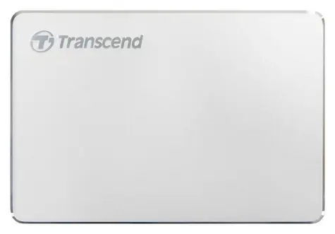 Transcend StoreJet 25C3S 1TB stříbrná / Externí HDD / 2.5" / USB-C 3.2 Gen 1 / 5 Gbit/s / Hliníkový kryt