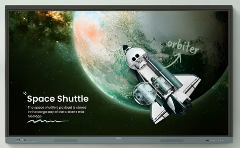 65" BenQ RM6505 černá / Interaktivní displej / 4K UHD / IPS / Android 15 / Wi-Fi 6 / Dotykový