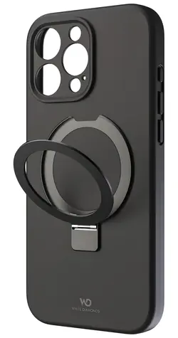 White Diamonds Mag Urban Stand Case černá / Ochranný kryt / Apple iPhone 16 Pro Max / MagSafe / se stojánkem
