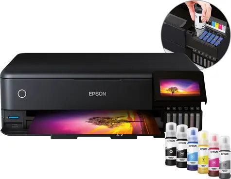 Epson EcoTank ET-8550 černá / Ink. multifunkce / A3+ / 16ppm / 5760x1440dpi / tisk & sken. & kop. / USB & Wi-Fi & LAN