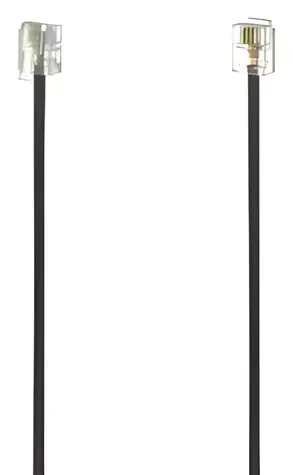Hama Modulární kabel 6P4C-6P4C černá / Telefonní kabel / RJ-11 / 6 m