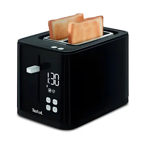 Tefal TT6408 černá / Topinkovač / 850 W / dotykové ovládání / displej