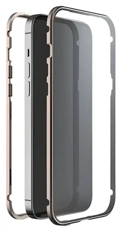 White Diamonds 360° Glass růžové zlato / Ochranný kryt / Apple iPhone 14 Pro Max / Sklo