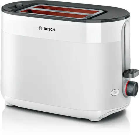 BOSCH TAT2M121 MyMoment bílá / Topinkovač / 950 W / 2 sloty / 6 stupňů opečení / rozmrazování