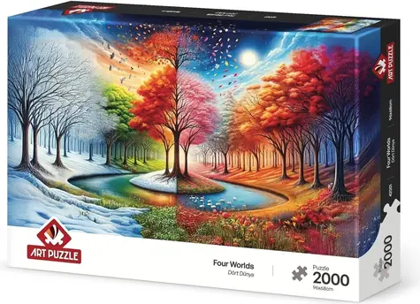 ART PUZZLE Puzzle Čtyři světy / 2000 dílků / 96 × 68 cm