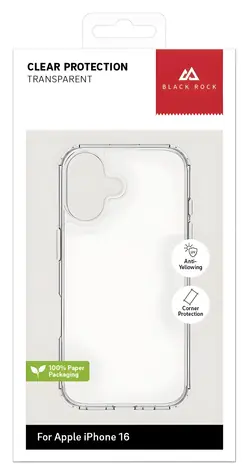 Black Rock Clear Protection Case průhledná / Kryt / Apple iPhone 16 Pro