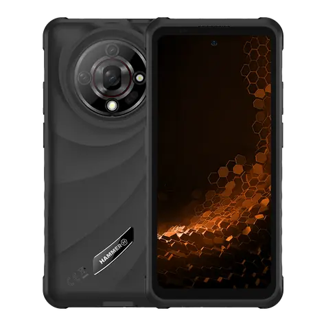myPhone Hammer Iron 6 černá / Chytrý telefon / 6,56" IPS / 6 GB/128 GB / IP69 / 6050 mAh / Android 14