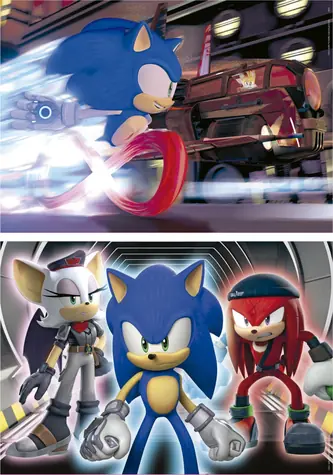 EDUCA Svítící puzzle Sonic Prime / 2x100 dílků