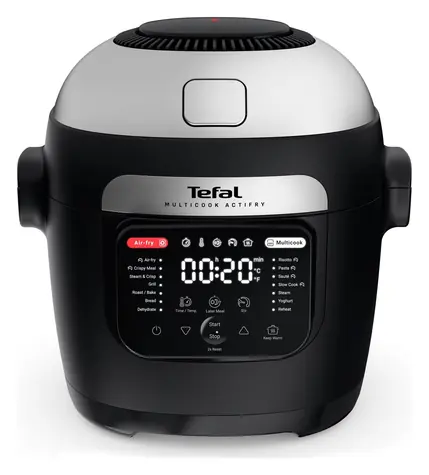 Tefal MY741CF0 Actifry černá / Horkovzdušná fritéza / 1334 W / 6 l / dotykový LCD