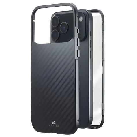 Black Rock 360° Glass karbon / Kryt / Apple iPhone 17 Pro Max / 360° přední + zadní ochrana
