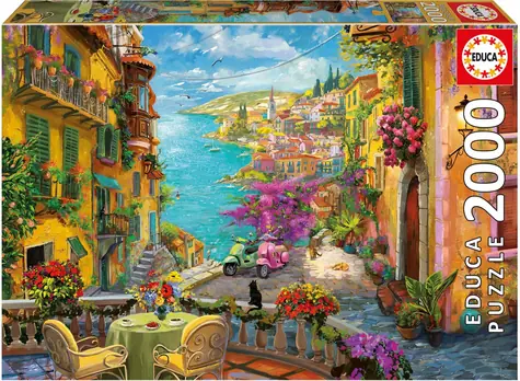 EDUCA Puzzle Španělská kavárna / 2000 dílků
