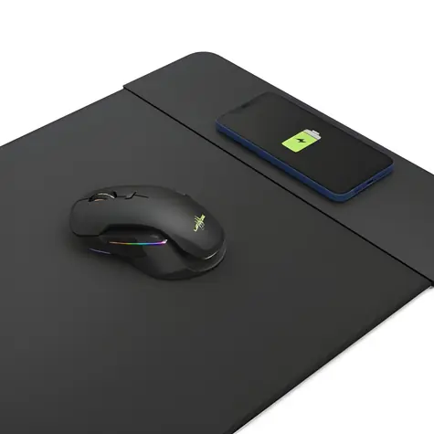 uRage Lethality 460 / Podložka pod myš s bezdrátovou nabíječkou / Qi / 10 W