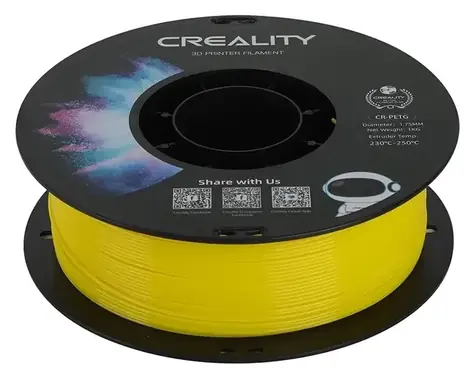 Creality Filament CR-PETG žlutá / Struna pro 3D tiskárnu / PETG / 1.75mm / 1kg