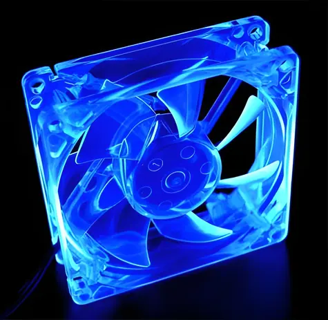 Primecooler PC-UV8025L12B UV modrá / Ventilátor do PC / 80mm / 3pin / 2000 rpm