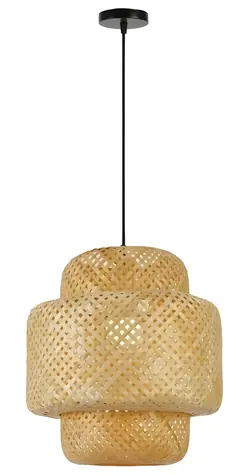 IMMAX BOHO HILO bambus / Závěsné svítidlo / D38 cm / E27