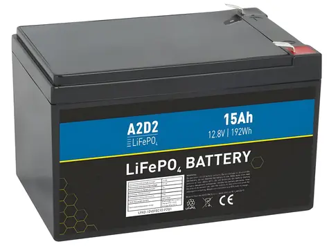 AVACOM A2D2 / Baterie LiFePO4 / 12,8V / 15Ah / F2