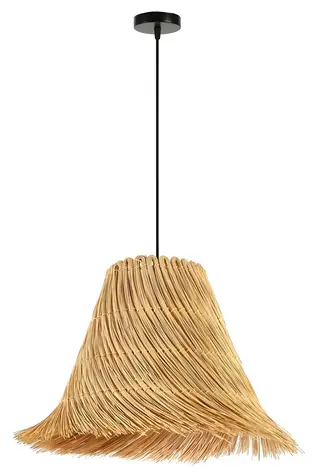 Immax BOHO NATURALEZA / Závěsné svítidlo / D45 cm / E27 / přírodní ratan
