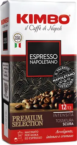 Kimbo Espresso Napoletano 250 g / Mletá káva / 80% Arabica & 20% Robusta
