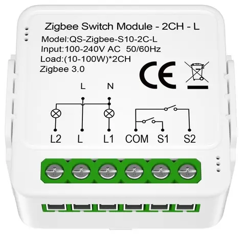Immax NEO SMART (L) V8 / Kontroler 2-tlačítkový / Zigbee 3.0 / TUYA