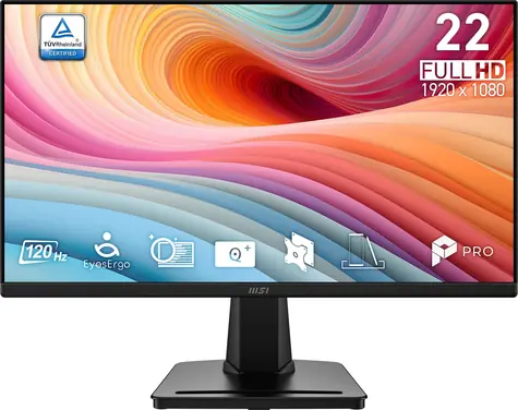 21,4" MSI PRO MP225 E12VL černá / Monitor / VA / Full HD / 120Hz / HDMI/D-Sub