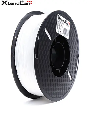 XtendLan TPU filament průhledně-bílá / Struna pro 3D tiskárnu / TPU / 1.75mm / 1kg