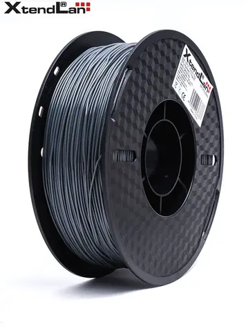 XtendLan TPU filament průhledný šedý / Struna pro 3D tiskárnu / TPU / 1.75mm / 1kg