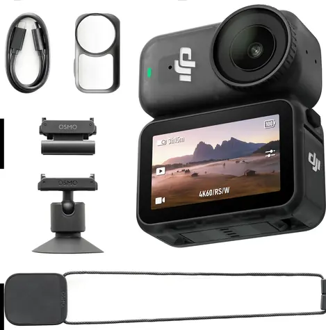 DJI Osmo Nano Standard Combo černá / Outdoorová kamera / 4K / microSDXC / Wi-Fi / příslušenství