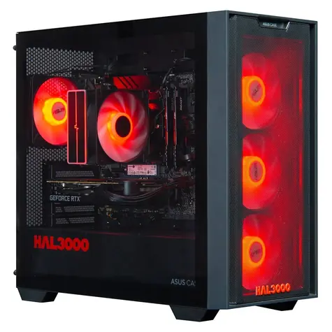 HAL3000 Online Gamer černá / Herní PC / AMD Ryzen 5 5600 / 16GB DDR4 / RTX 5050 / 1TB PCIe4 SSD / WiFi / W11