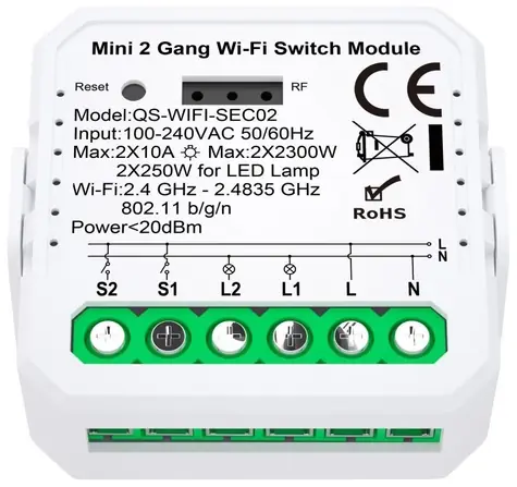 IMMAX NEO LITE SMART V7 / Kontroler / 2-tlačítkový / Wi-Fi / TUYA