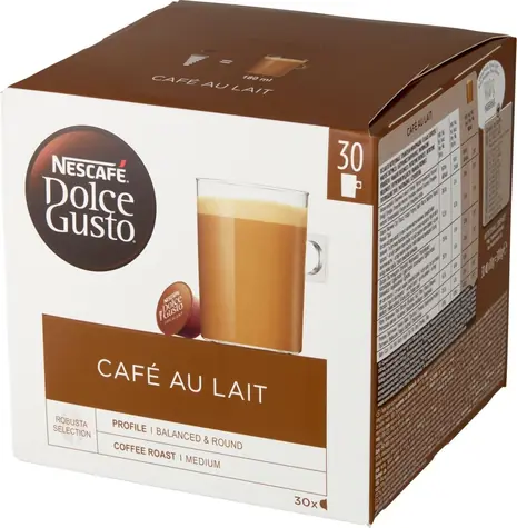 NESCAFÉ DOLCE GUSTO Café au Lait / Káva v kapsli / 30 ks / Intenzita 7