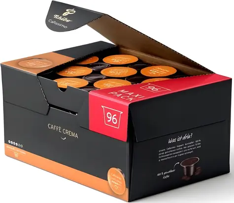 TCHIBO Káva v kapsli Cafissimo Caffe Crema Rich Aroma / 96 ks